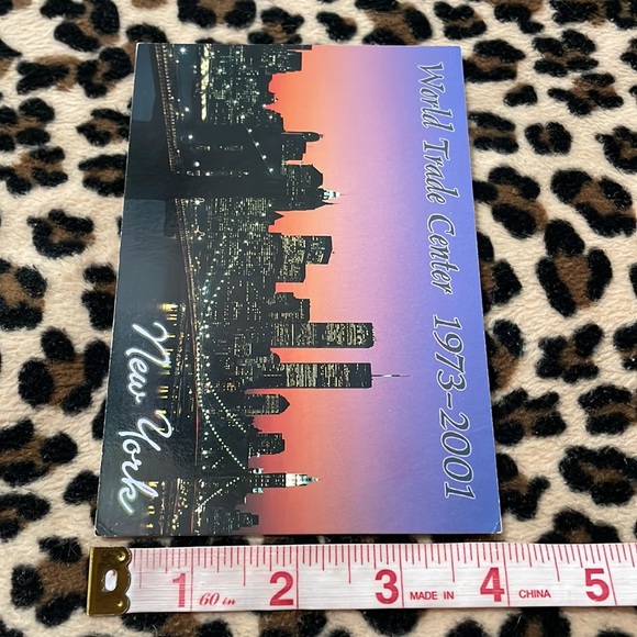 2001 NEW YORK CITY World Trade Center Towers Postcard Letter 2001 Manhattan NYC - Picture 6 of 16